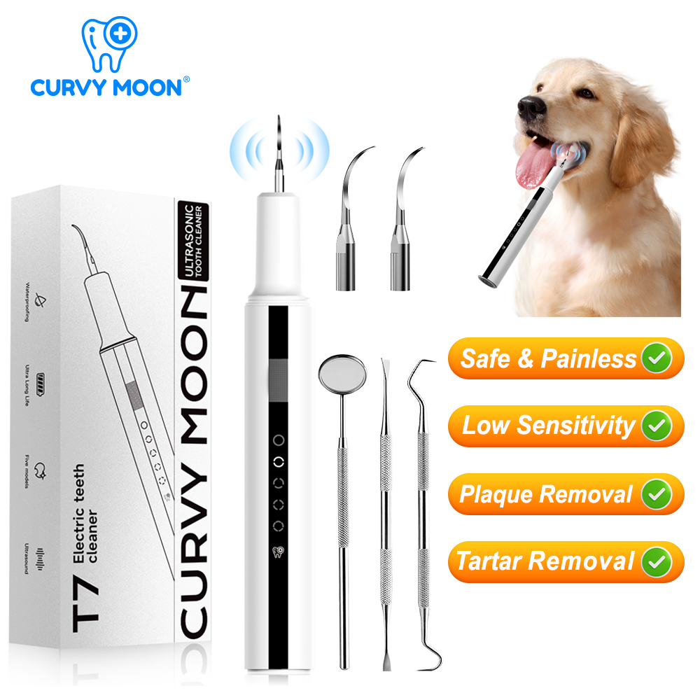 Teeth Whitening Mouthwash - CURVY MOON Limpador de Dentes Ultrassônico