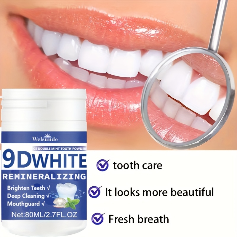 Teeth Whitening From Home - Pó de dente hidroxapatite removinalizante branco