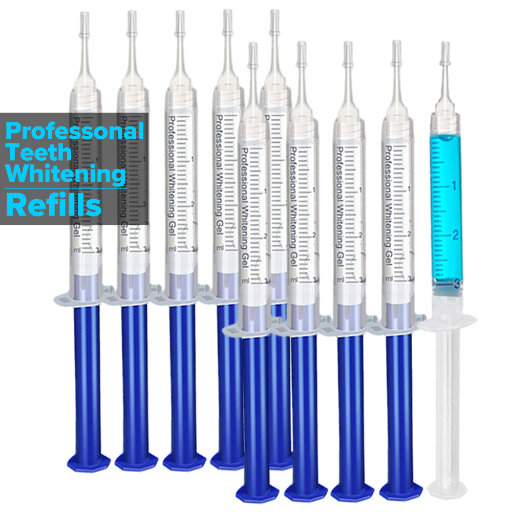 Teeth Whitening Before And After - Seringa de recarga de gel para
