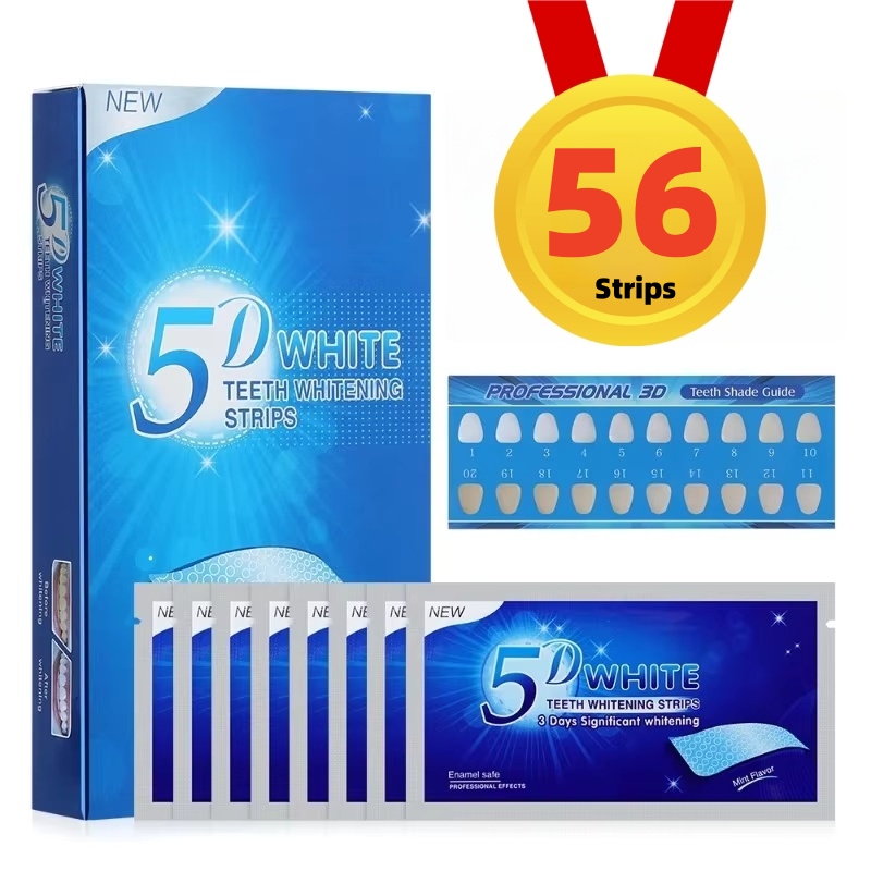 Teeth Whitening Strips Crest - 5D Dentes Whitening Tiras, Tooth Whitener