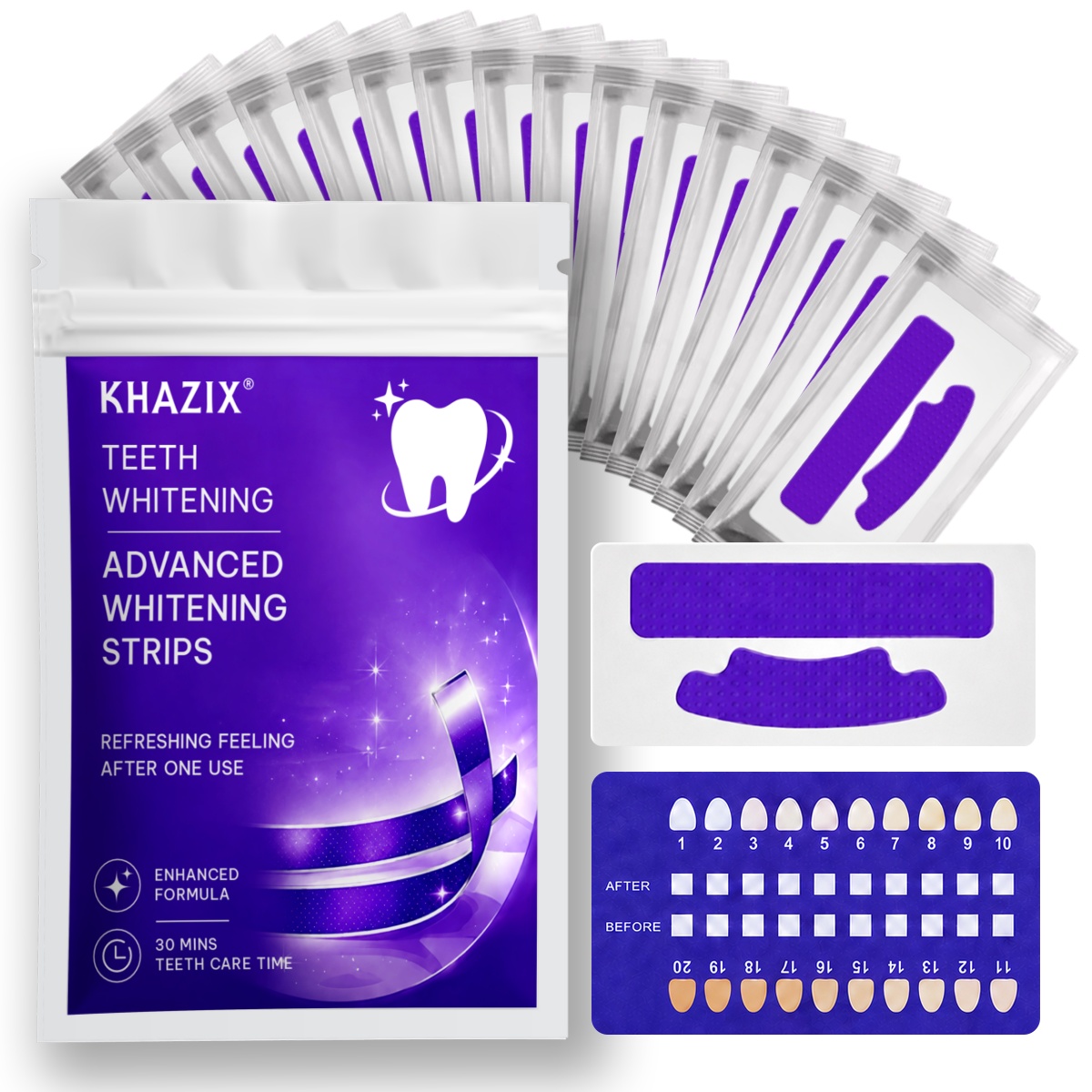Teeth Whitening Strips Crest - 1/7 Pares de Fitas Clareadoras de