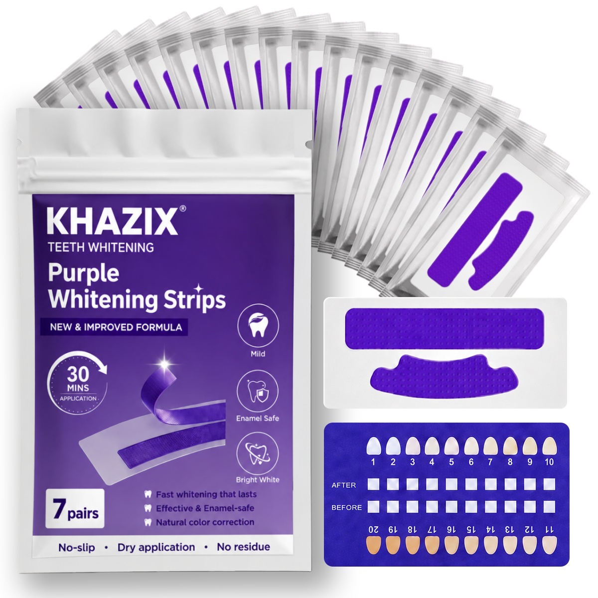 Teeth Whitening Strips Crest - 7 pares de tiras clareadoras de
