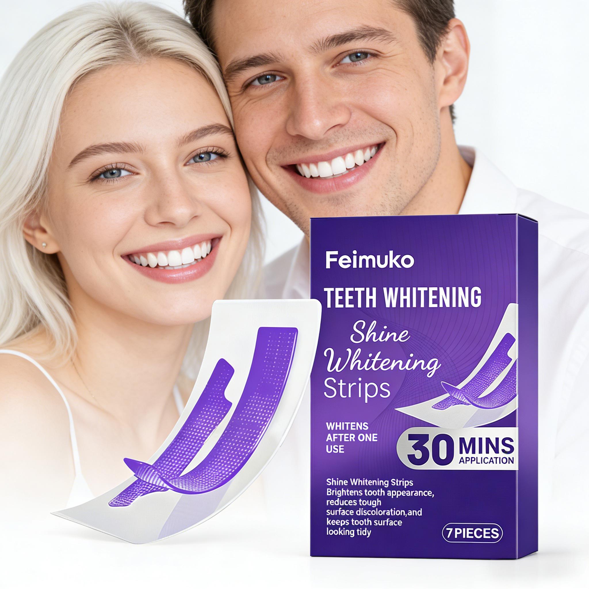 Teeth Whitening Strips Crest - Tiras de Clareamento Dental que Reduzem