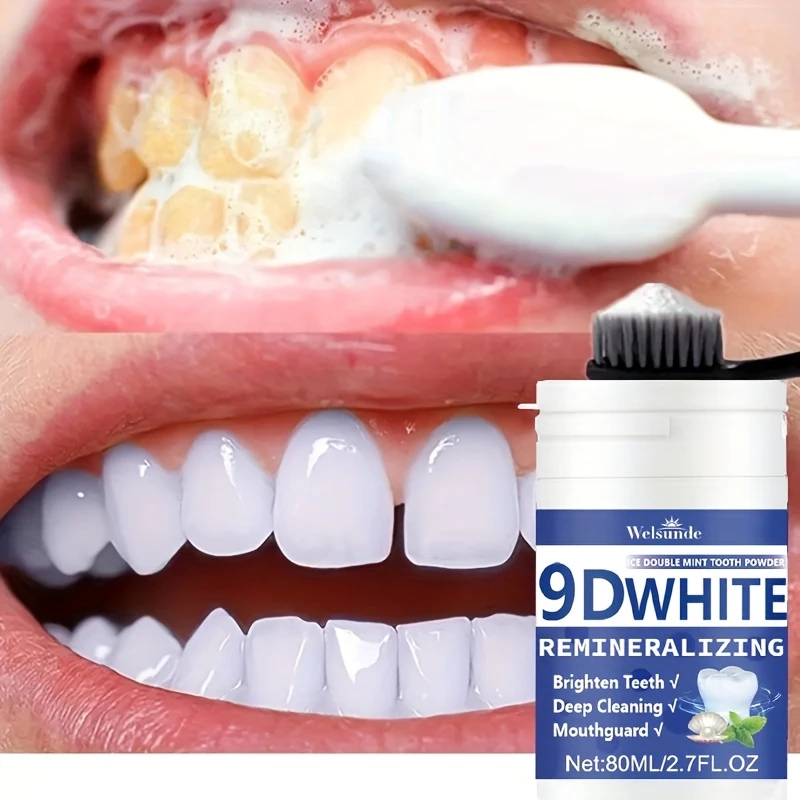 Teeth Whitening From Home - Pó Dental Remineralizante 9D com Hidroxiapatita,