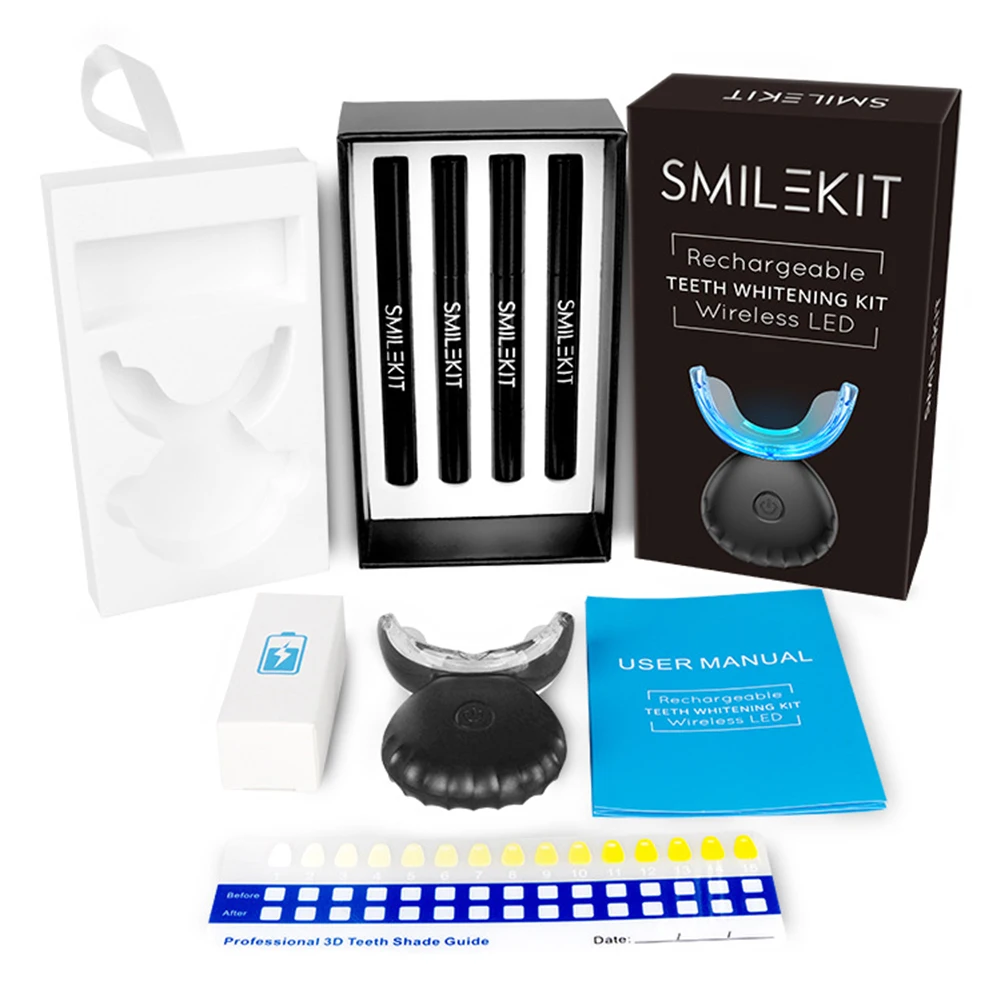 Teeth Whitening Before And After - Kit de clareamento dental dos dentes