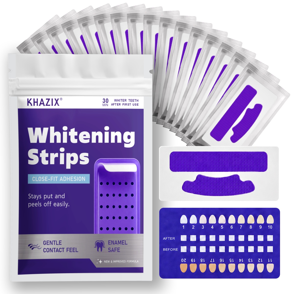 Teeth Whitening Strips Crest - 7PCS Strips de Clareamento Dental para