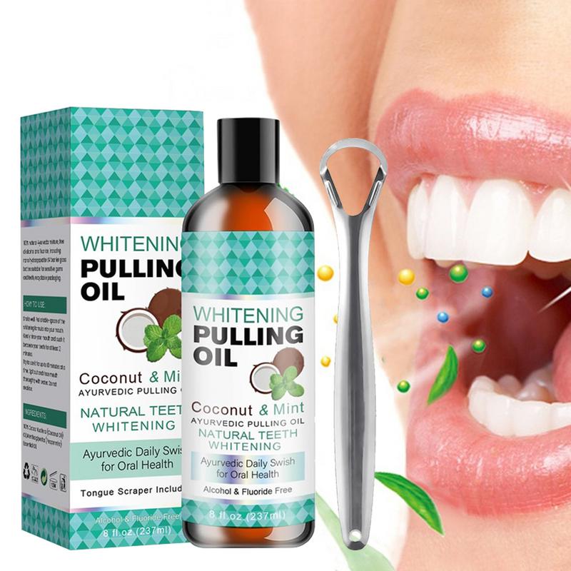 Enxaguante bucal oral com hort - Coconut Oil Pull avaliação e preço