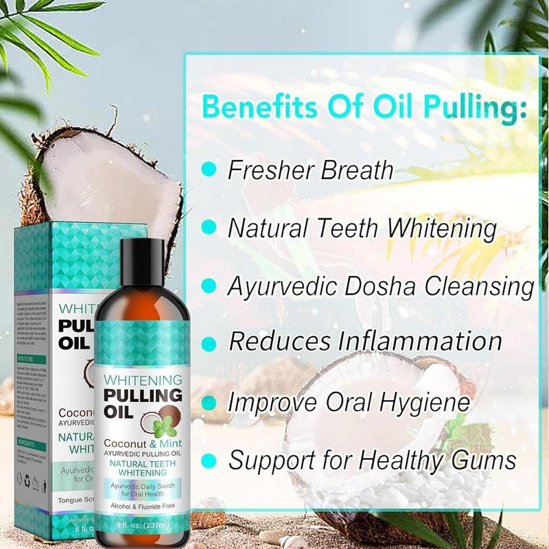 Enxaguante bucal oral com hort - Coconut Oil Pull avaliação e preço