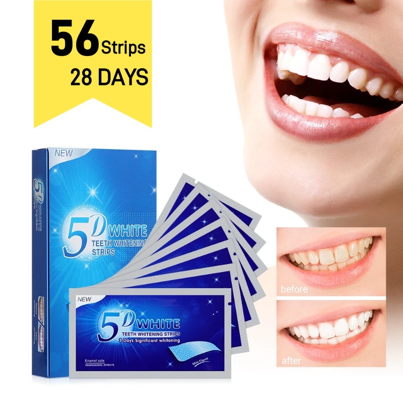 5D Dentes Whitening Tiras, Too - Teeth Whitening Strips Crest avaliação e preço