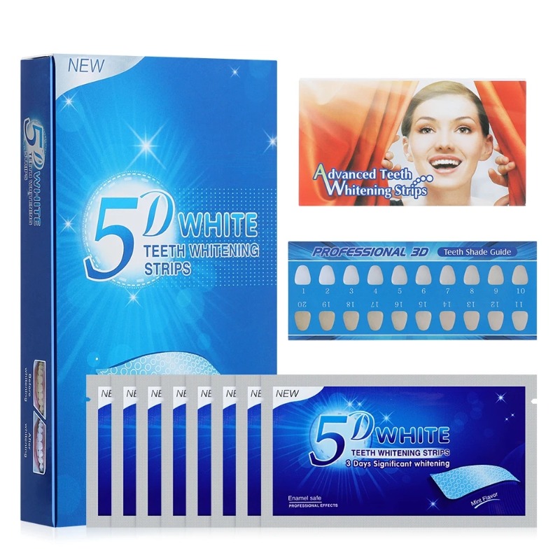 5D Dentes Whitening Tiras, Too - Teeth Whitening Strips Crest avaliação e preço