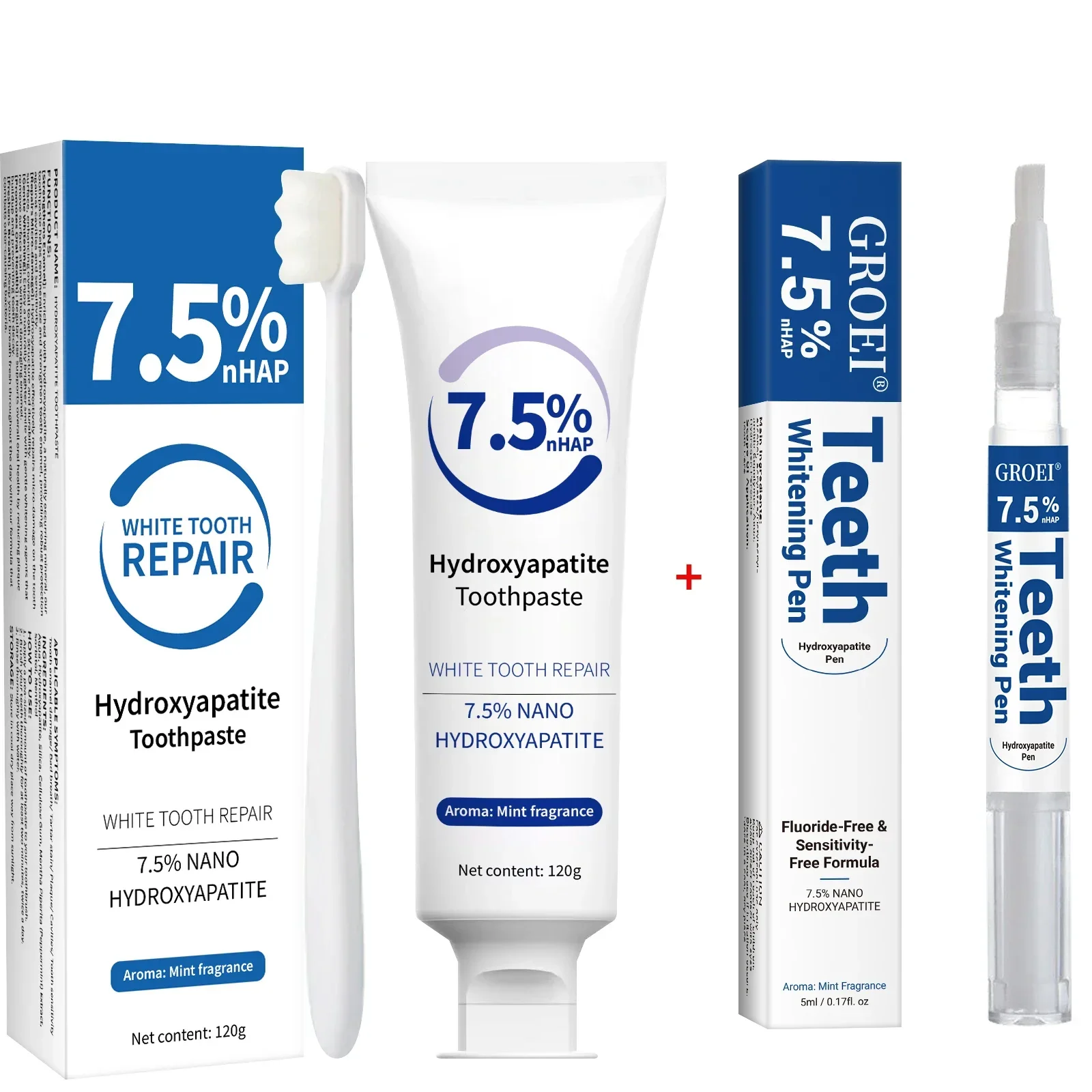 Kit de Pasta de Dente e Caneta - Hydroxyapatite Toothpaste avaliação e preço
