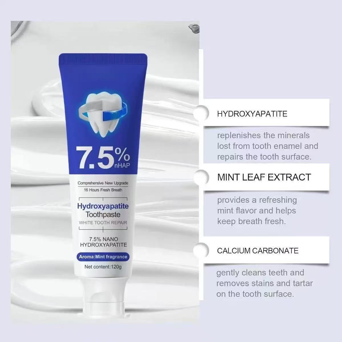Pasta de Dente com 7,5% de Nan - Hydroxyapatite Toothpaste avaliação e preço