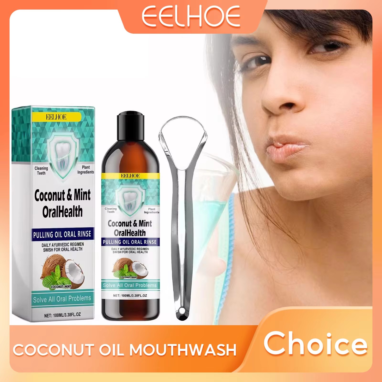 Eelhoe hortelã óleo de coco pu - Coconut Oil Pull avaliação e preço