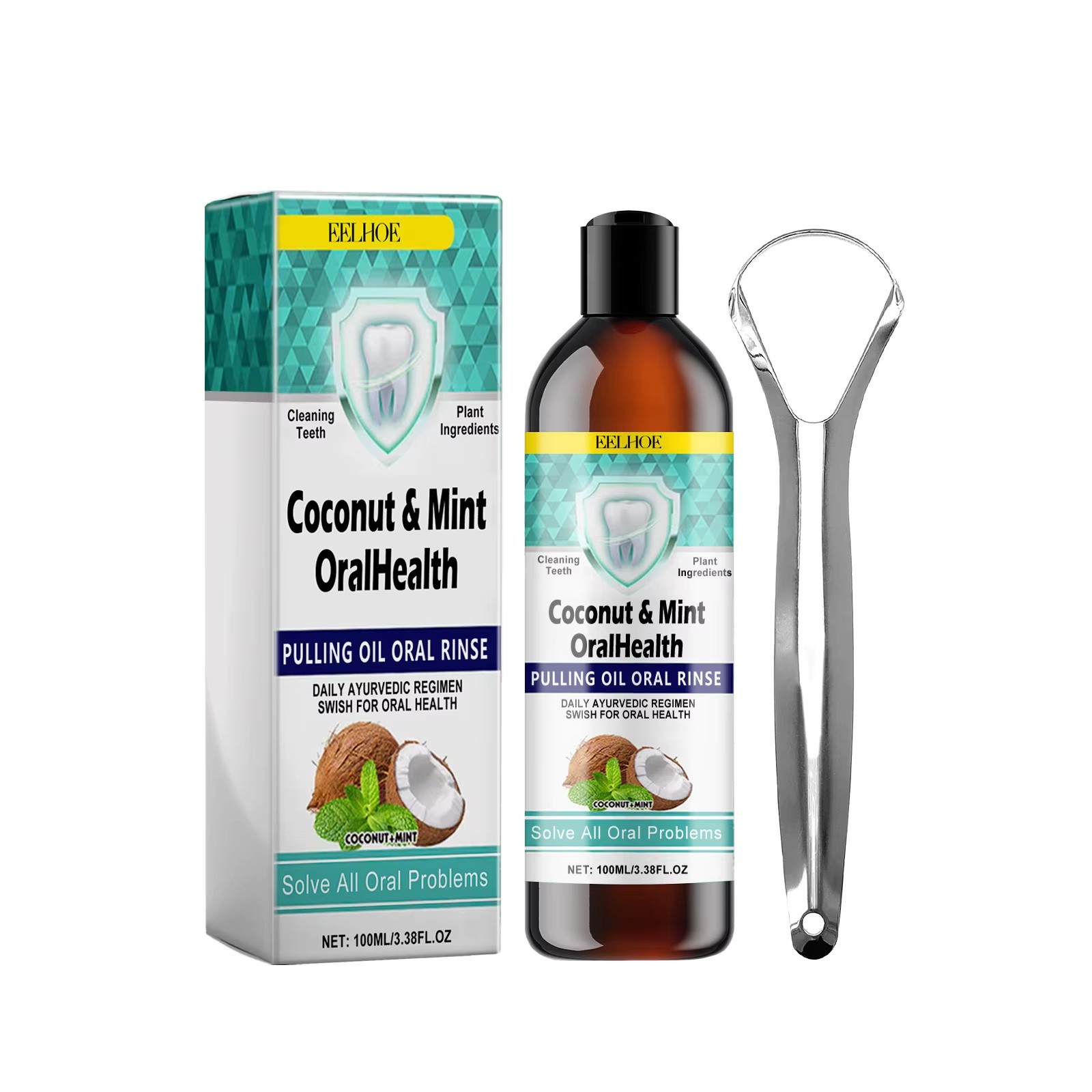 Eelhoe hortelã óleo de coco pu - Coconut Oil Pull avaliação e preço