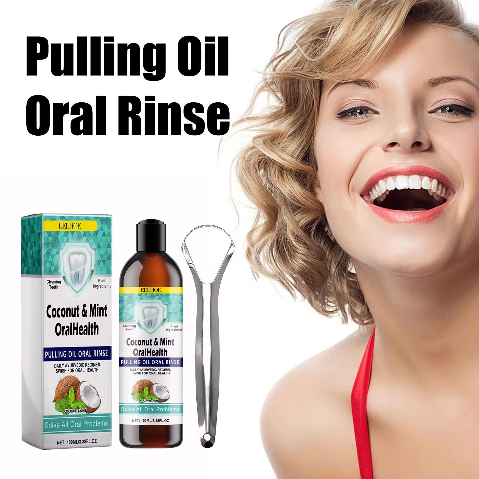 Eelhoe hortelã óleo de coco pu - Coconut Oil Pull avaliação e preço