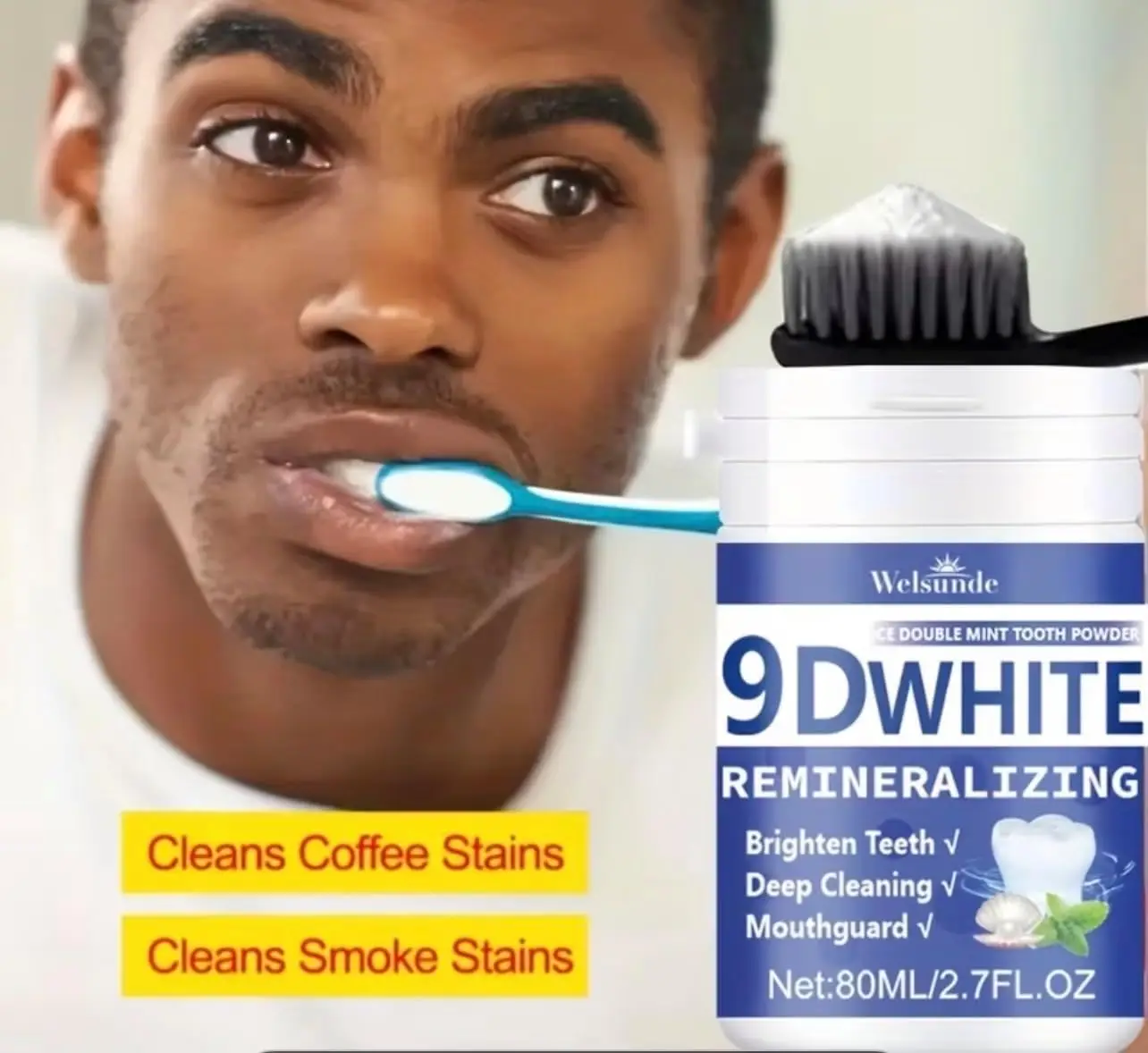 Pó Dental Remineralizante 9D c - Teeth Whitening From Home avaliação e preço