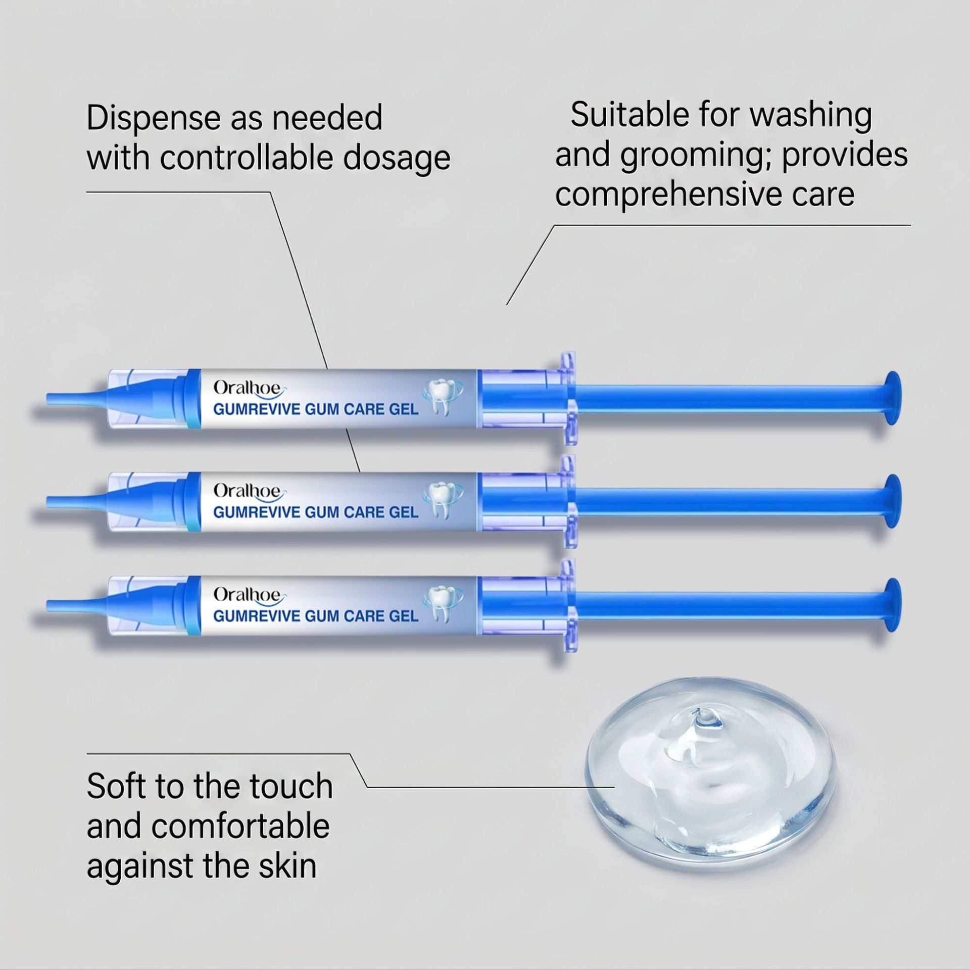 Gel para Cuidado Oral 3 Peças, - Teeth Whitening Before And After avaliação e preço
