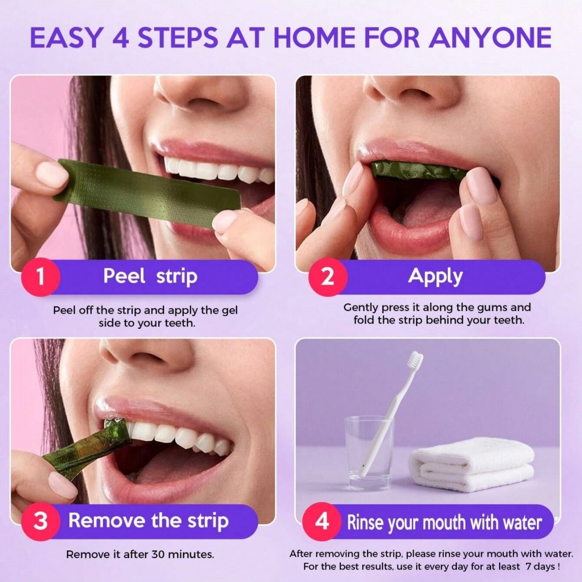 Adesivos de clareamento dental - Teeth Whitening Before And After avaliação e preço