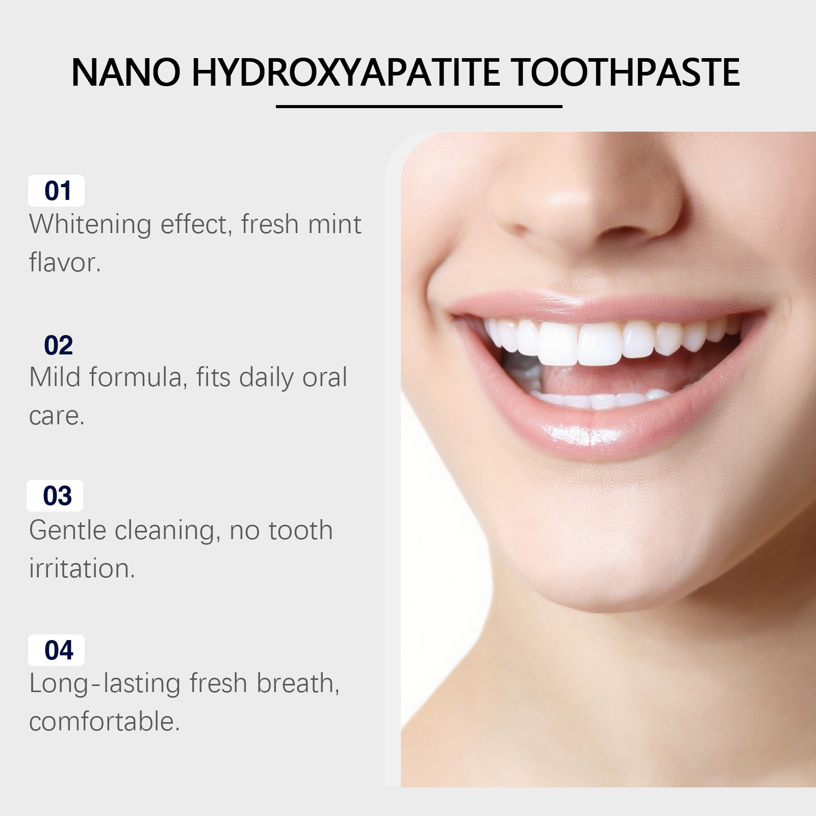 Nano hidroxapatite creme denta - Hydroxyapatite Toothpaste avaliação e preço