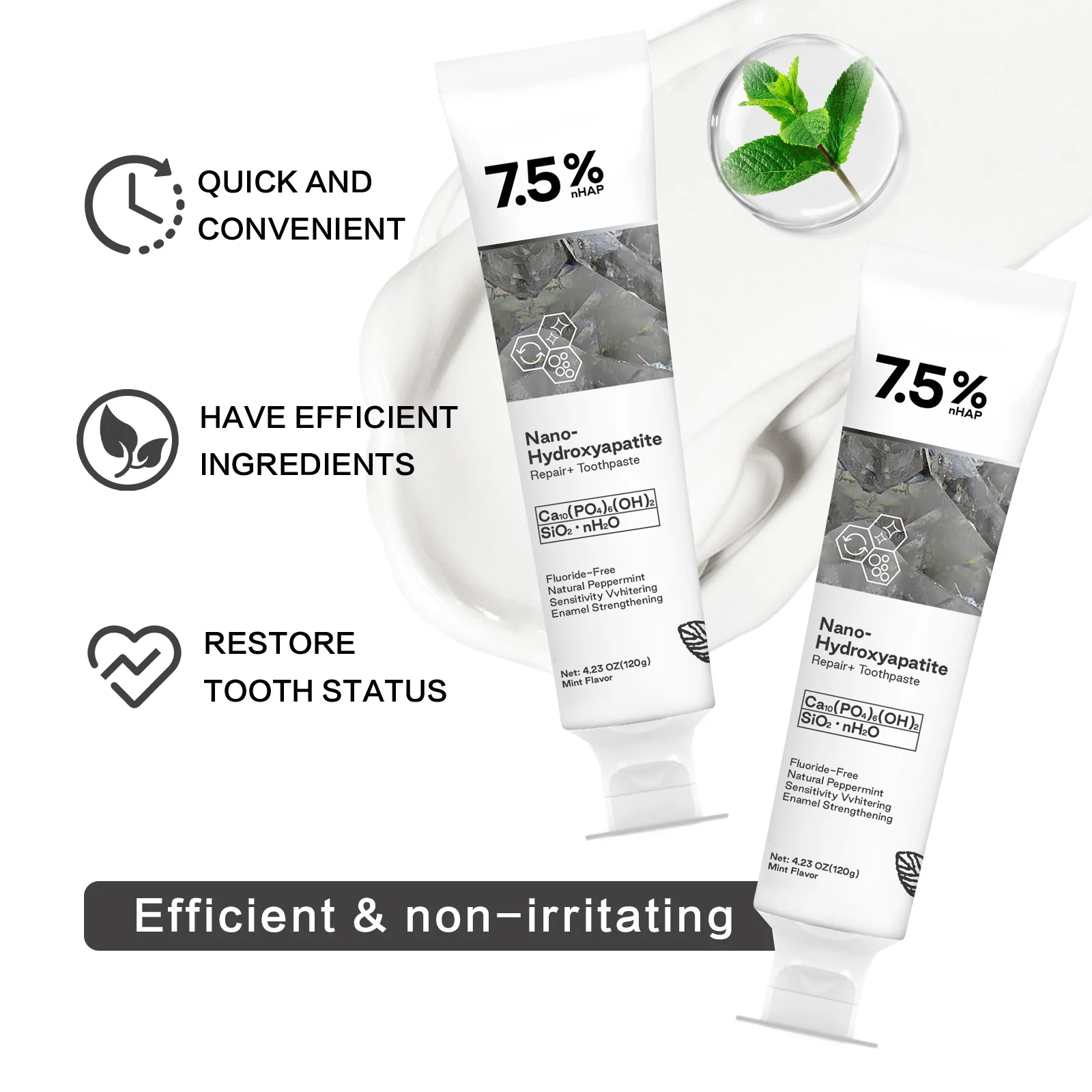 120g nano hidroxapatite remove - Hydroxyapatite Toothpaste avaliação e preço