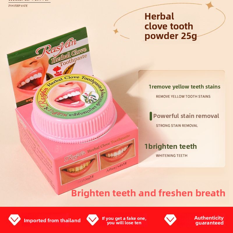 Pó Dental Tailandês de Cravo e - Teeth Whitening From Home avaliação e preço