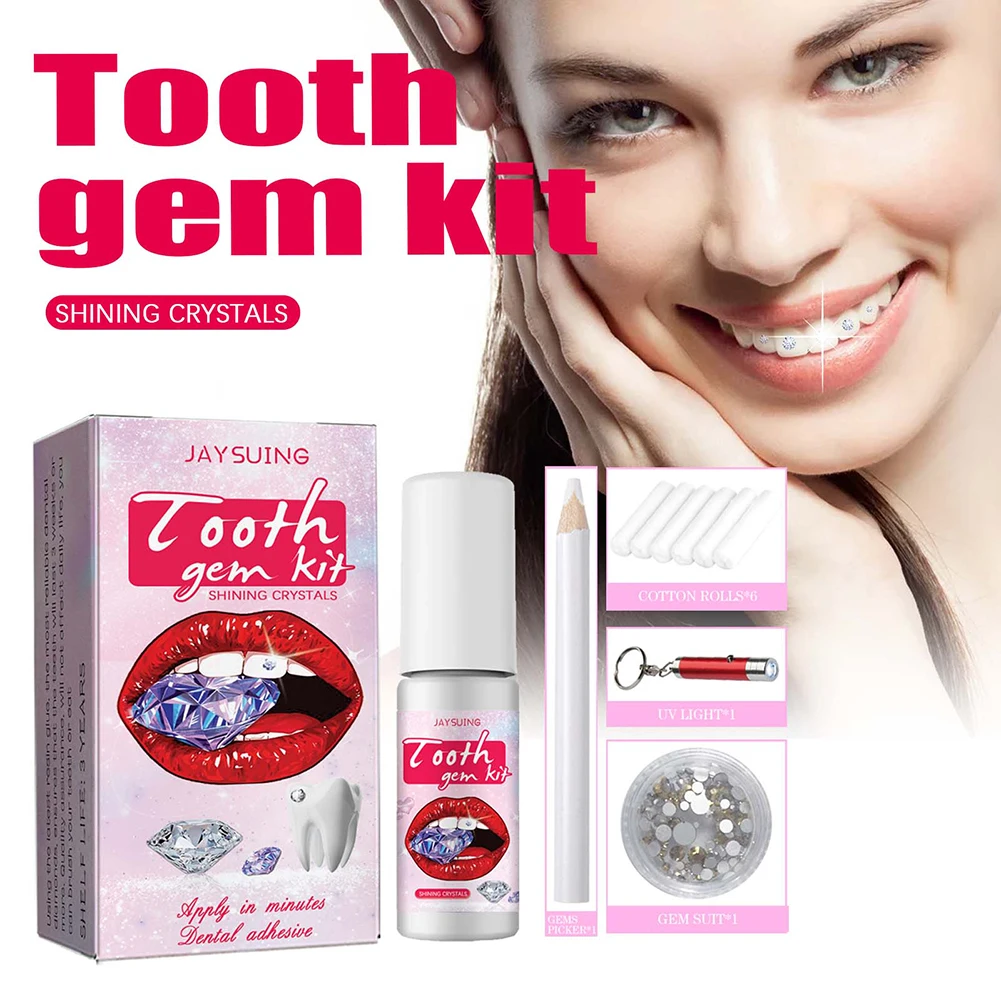 Dente Gems Kit com Cura Cola L - Teeth Whitening From Home avaliação e preço